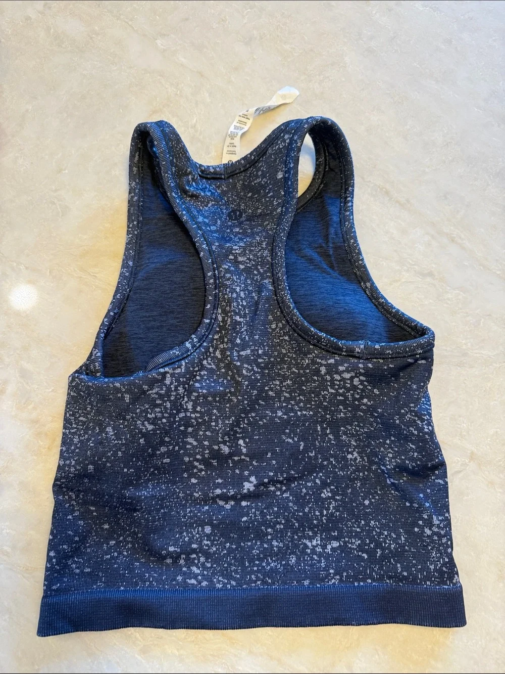 lululemon athletica Navy Speckled Racerback Tank